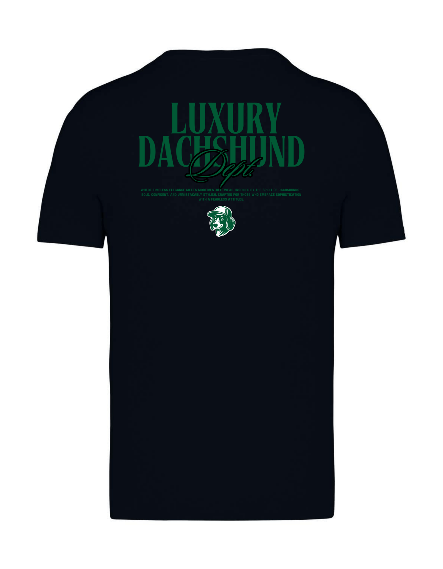 Luxury Dachshund Dept. Organikus Pamut Póló - DACHLUX