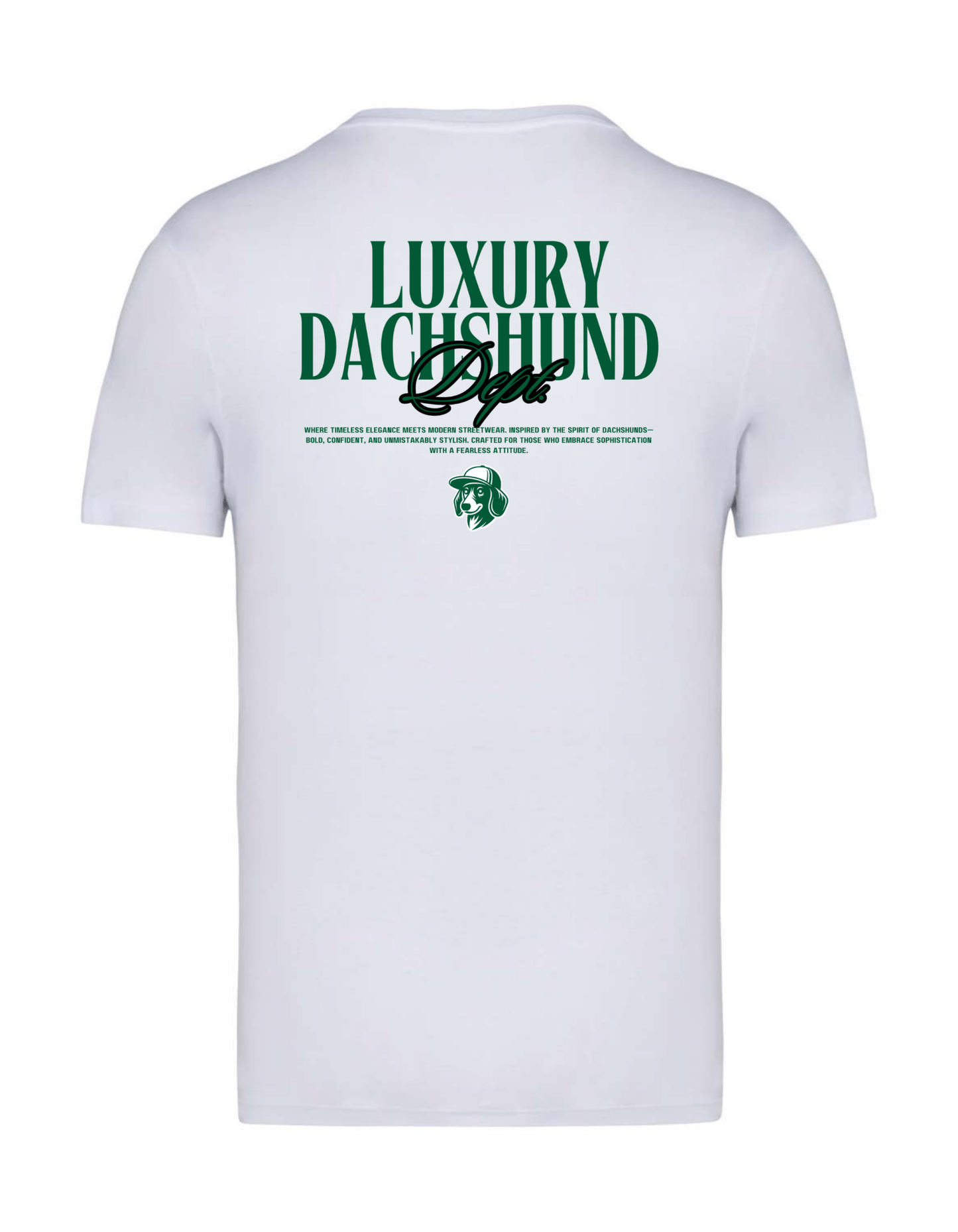 Luxury Dachshund Dept. Organikus Pamut Póló - DACHLUX
