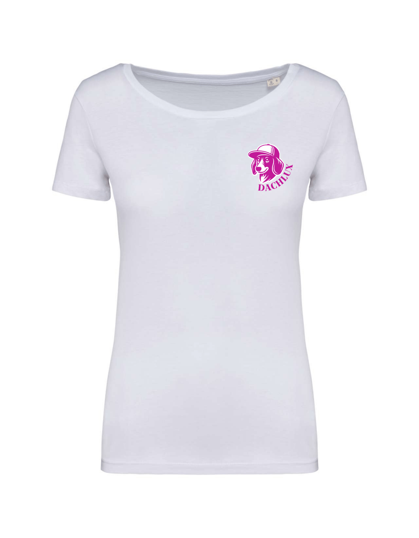 The Basic With Royal Pink Logo Női Póló - DACHLUX