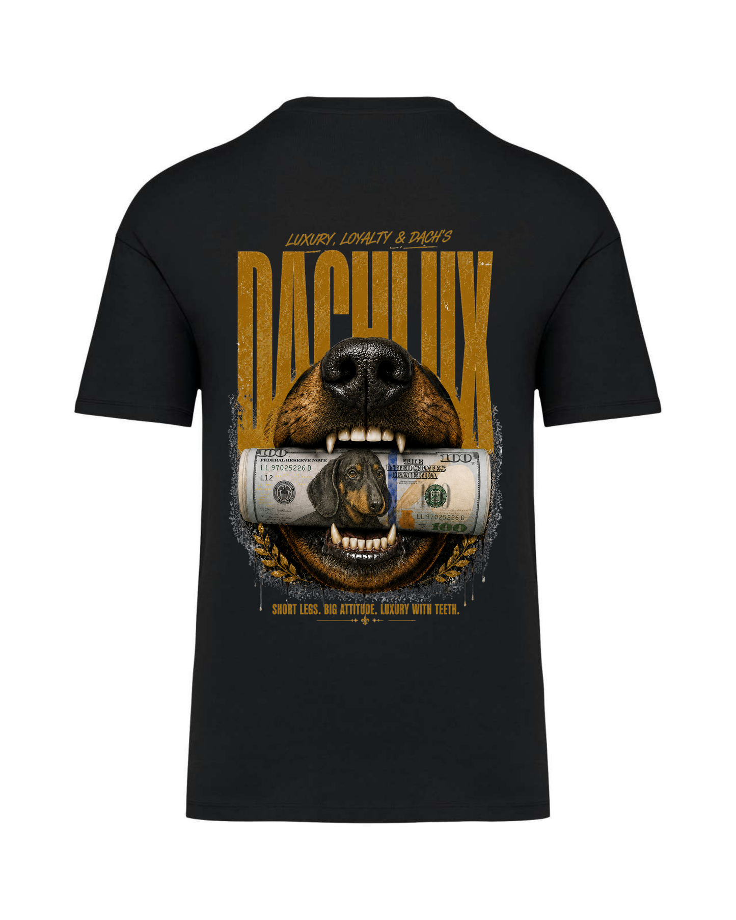 LUXURY With TEETH Shoulder Loose Póló DACHLUX T-Shirt