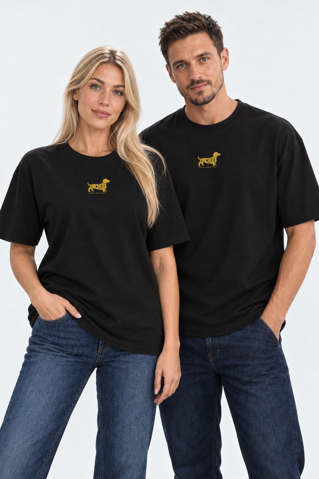 LUXURY With TEETH Shoulder Loose Póló DACHLUX T-Shirt