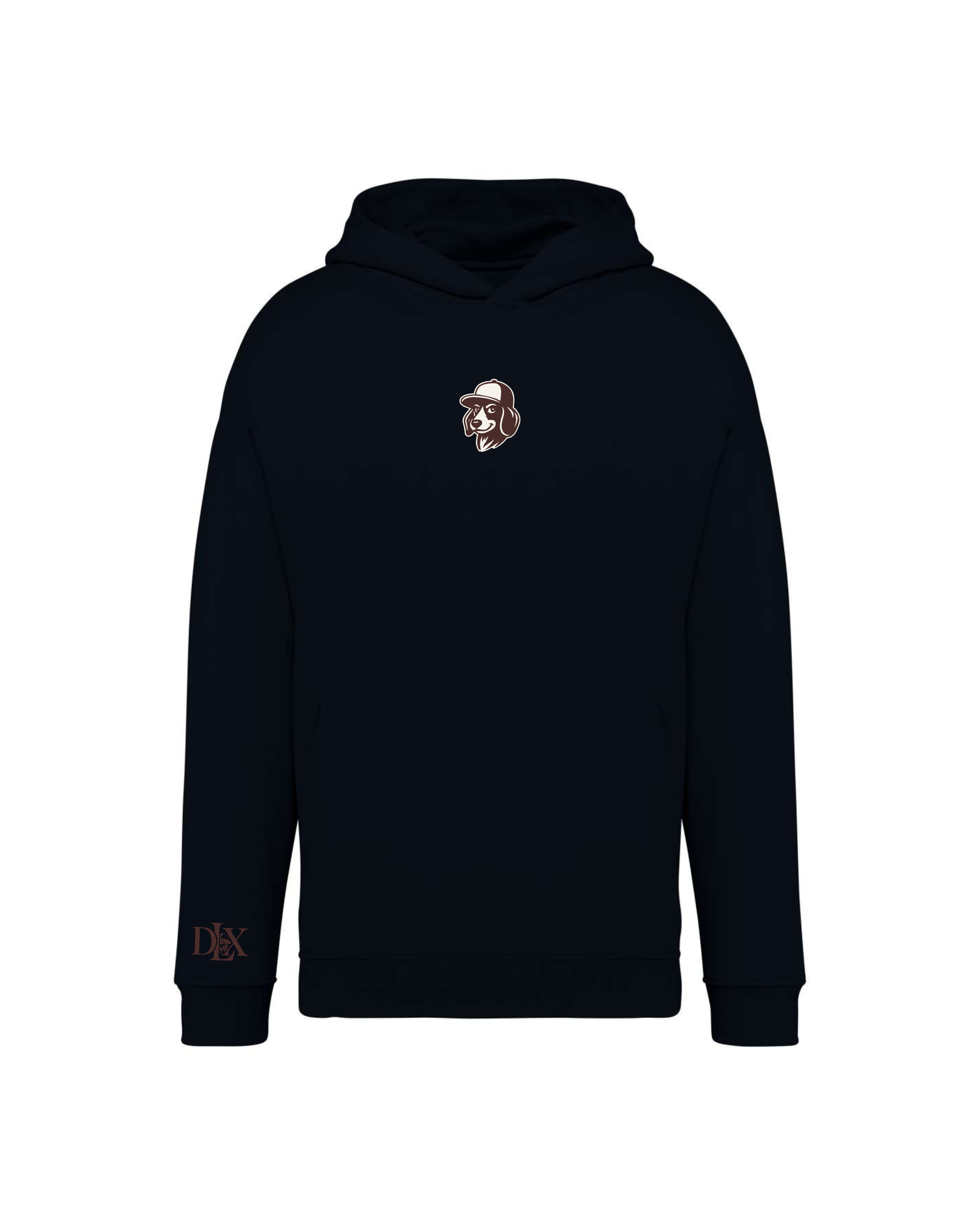 tacskós oversized hoodie dachlux 
dachshund hoodie luxury streetwear 