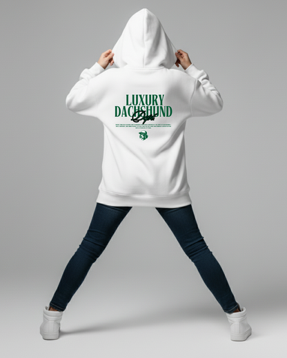 Luxury Dachshund Dept. Organikus Pamut Hoodie - DACHLUX