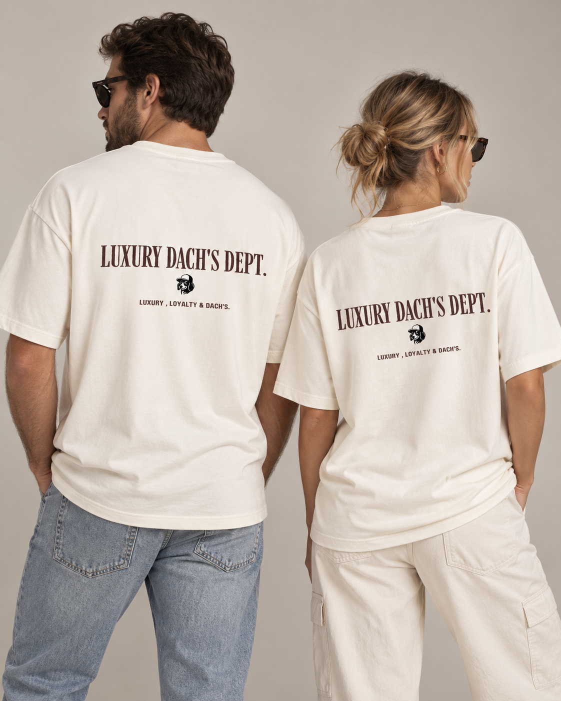 Luxury Dach's Dept Shoulder Loose Póló DACHLUX T-Shirt